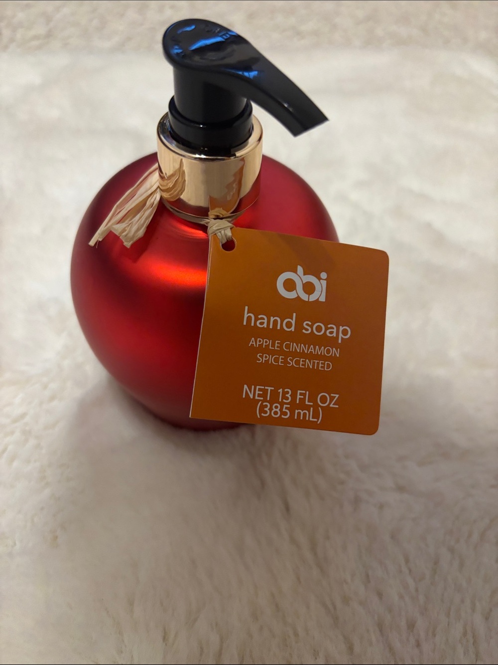Hand soap Pump Bottle - Red Apple Design